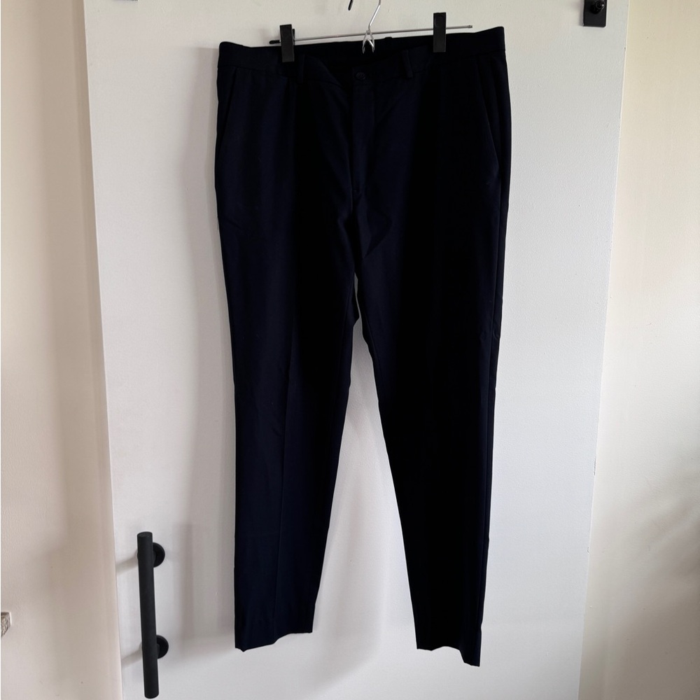 Zara slim suit pant dark navy 34